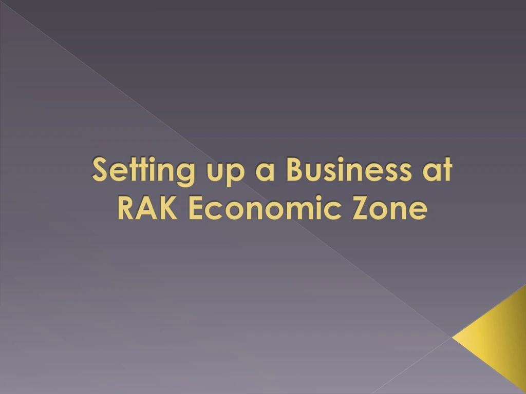 setting u p a business at rak economic zone