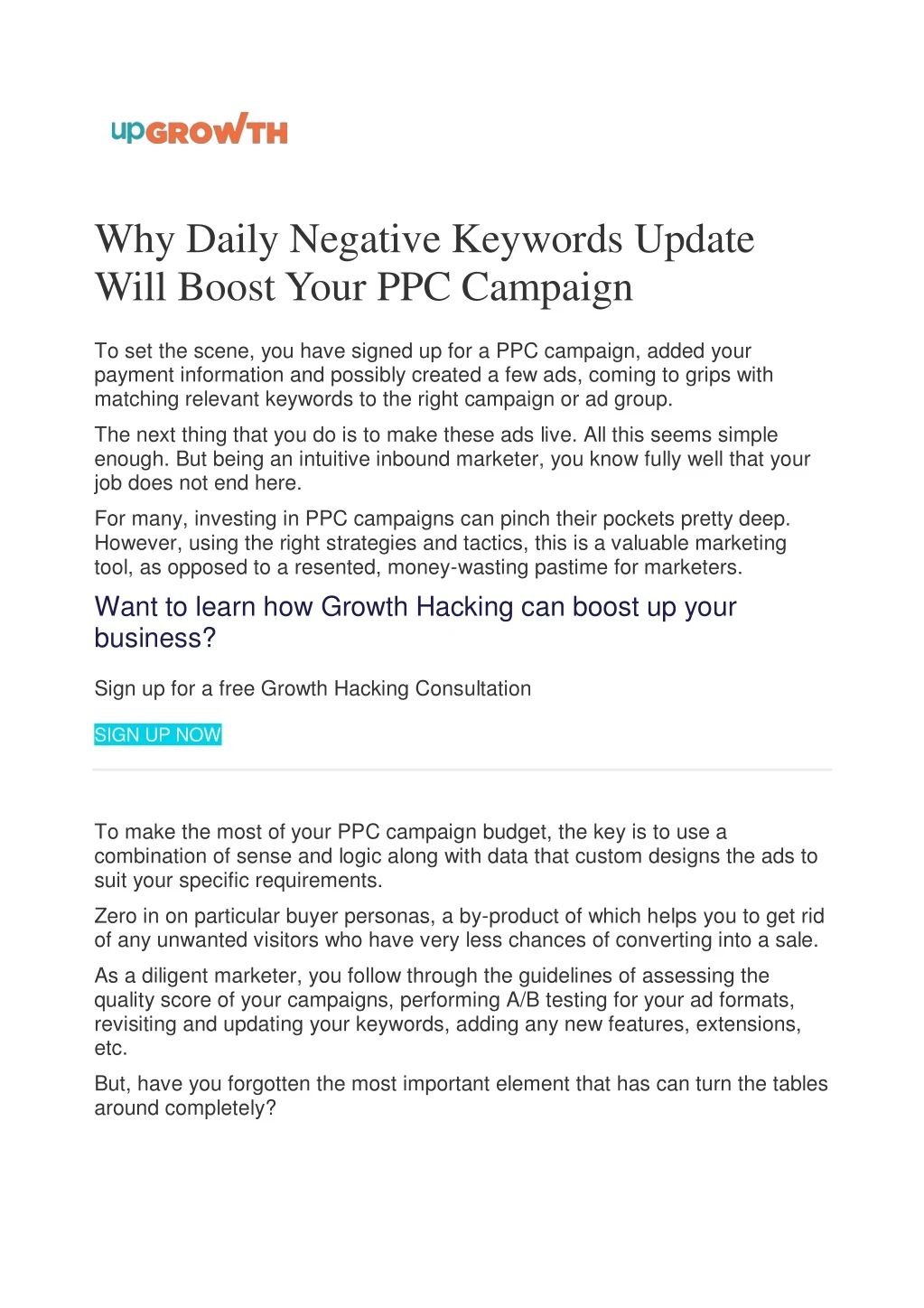 why daily negative keywords update will boost
