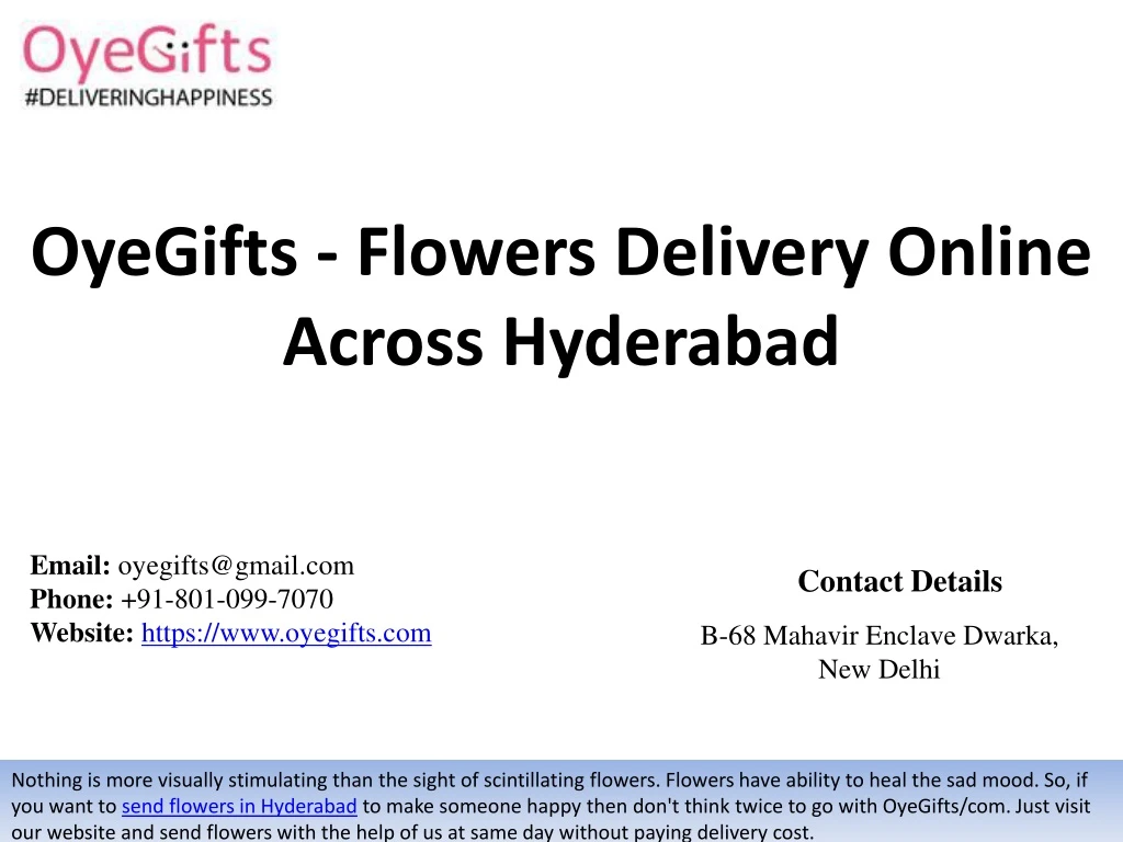 oyegifts flowers delivery online across hyderabad