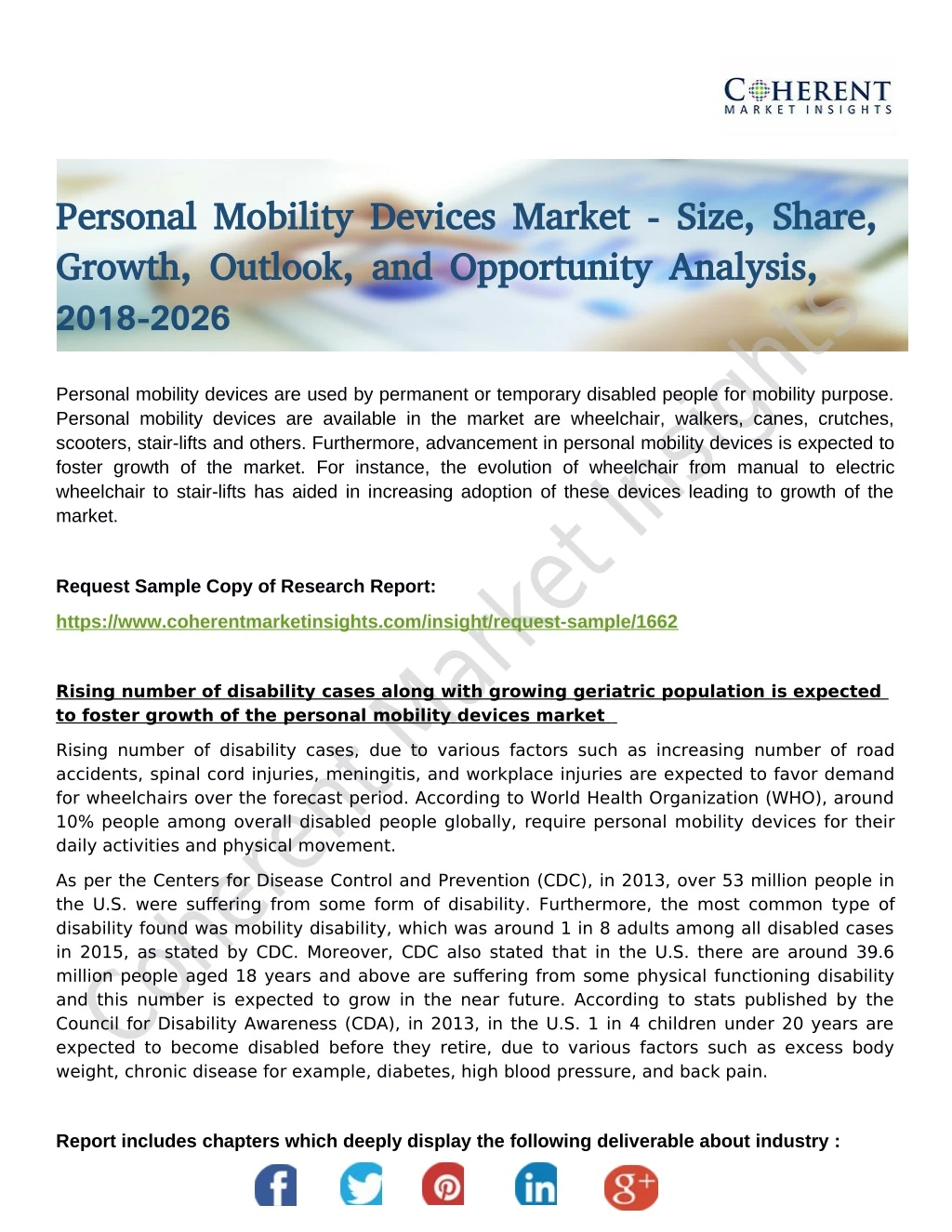personal mobility devices market size share