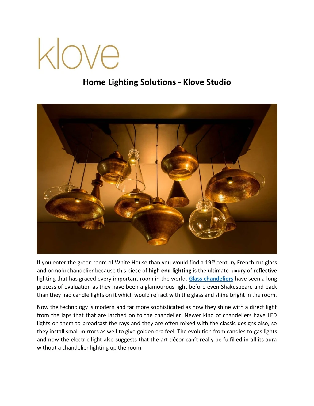home lighting solutions klove studio