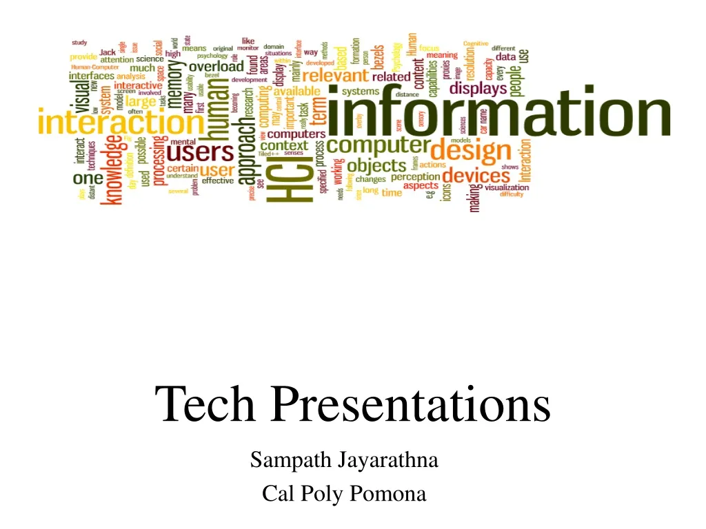 tech presentations