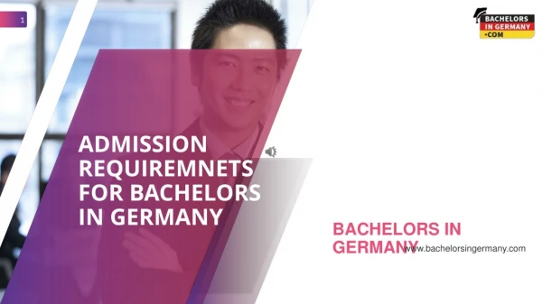 Admission requirements for bachelors in Germany.