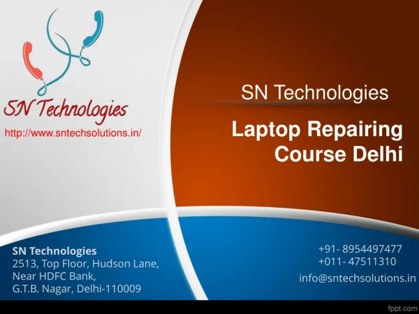 Best Laptop Repair Course in Delhi