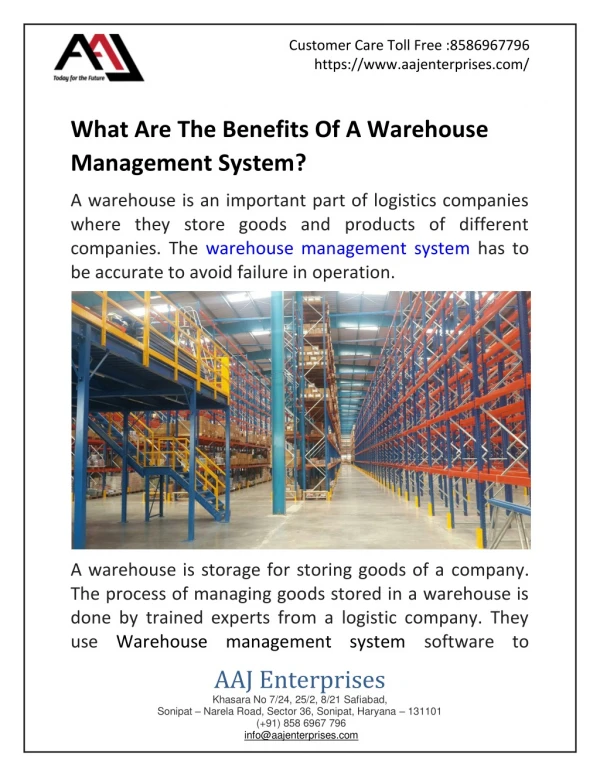 What Are The Benefits Of A Warehouse Management System?
