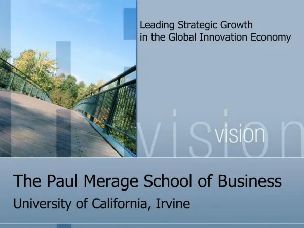 The Paul Merage School of Business