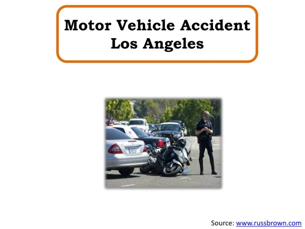 Motor Vehicle Accident Los Angeles