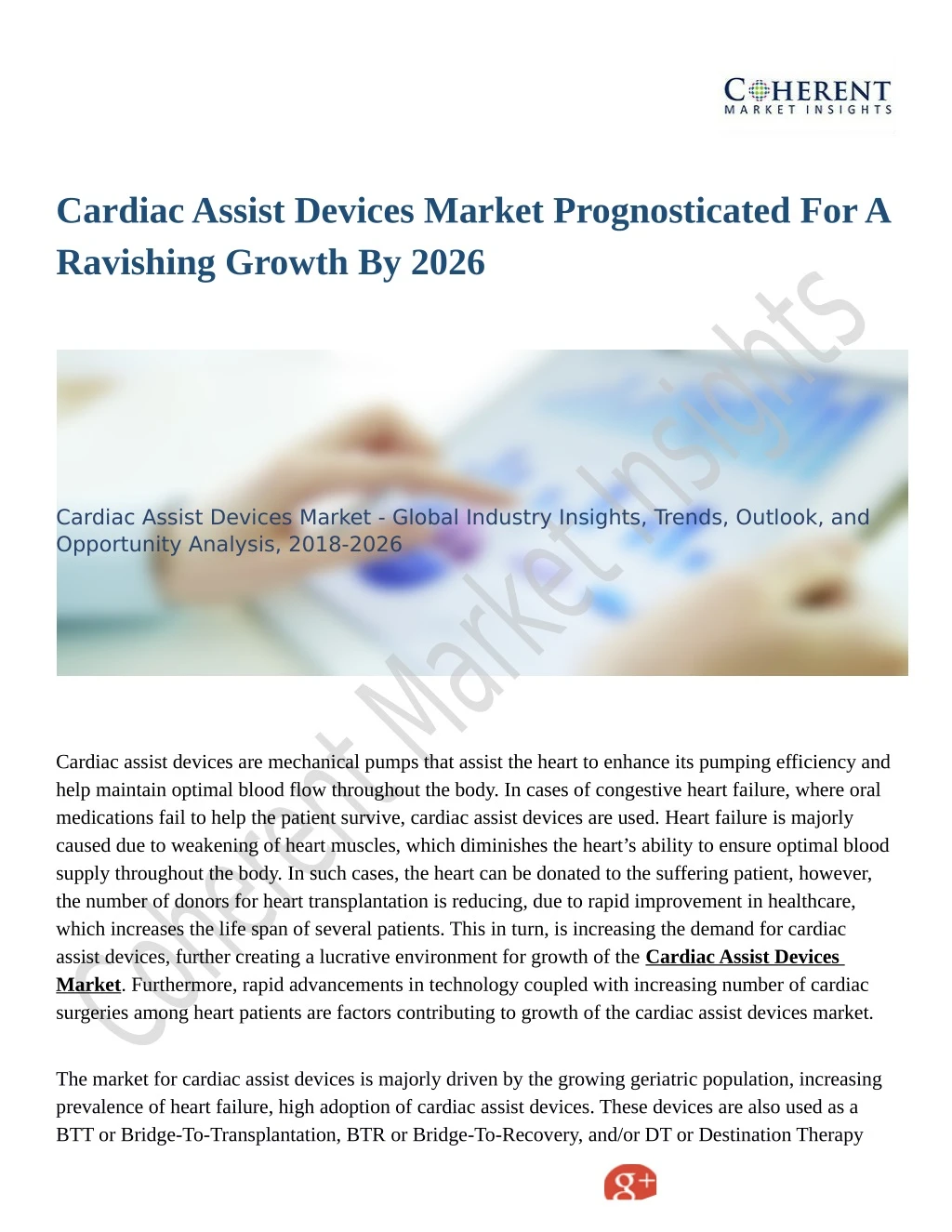 cardiac assist devices market prognosticated