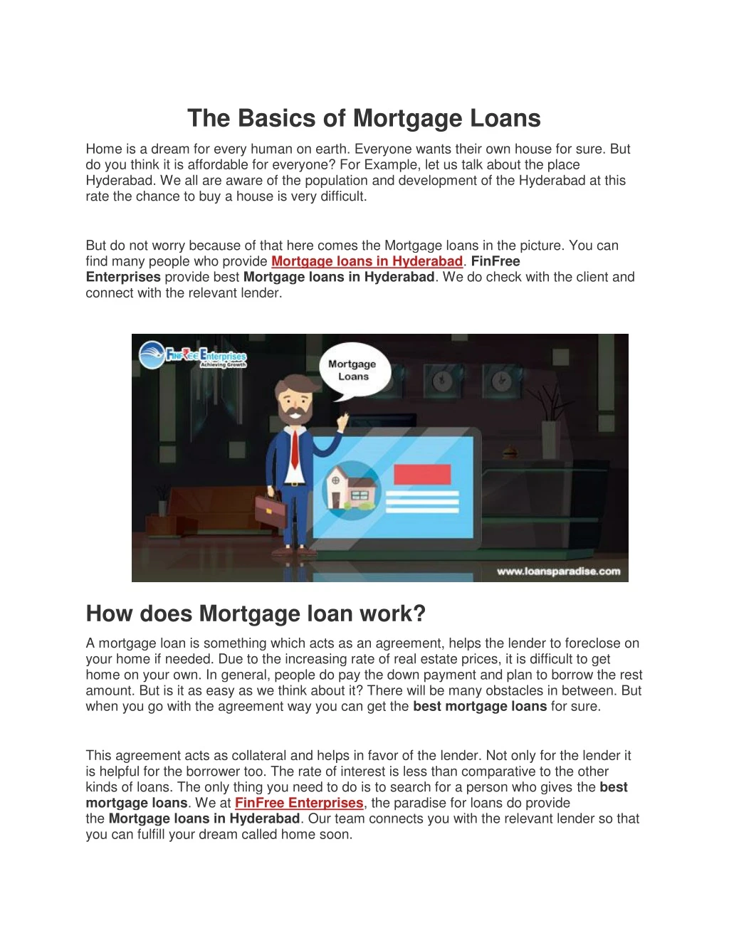 the basics of mortgage loans