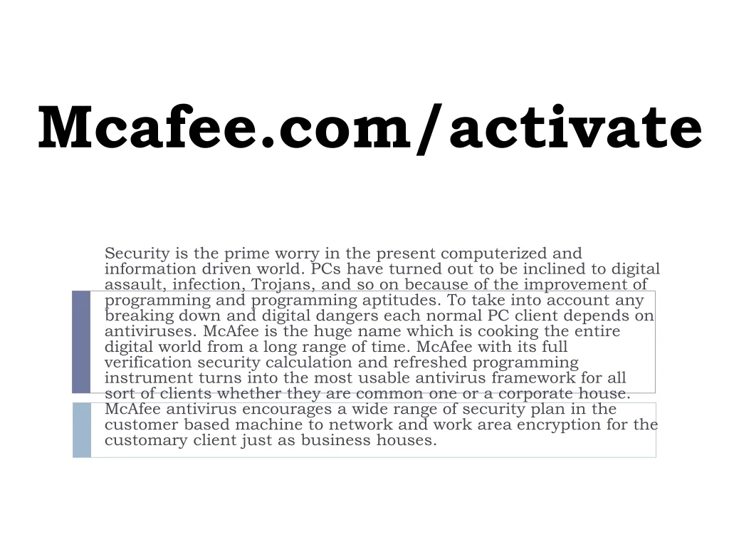 mcafee com activate