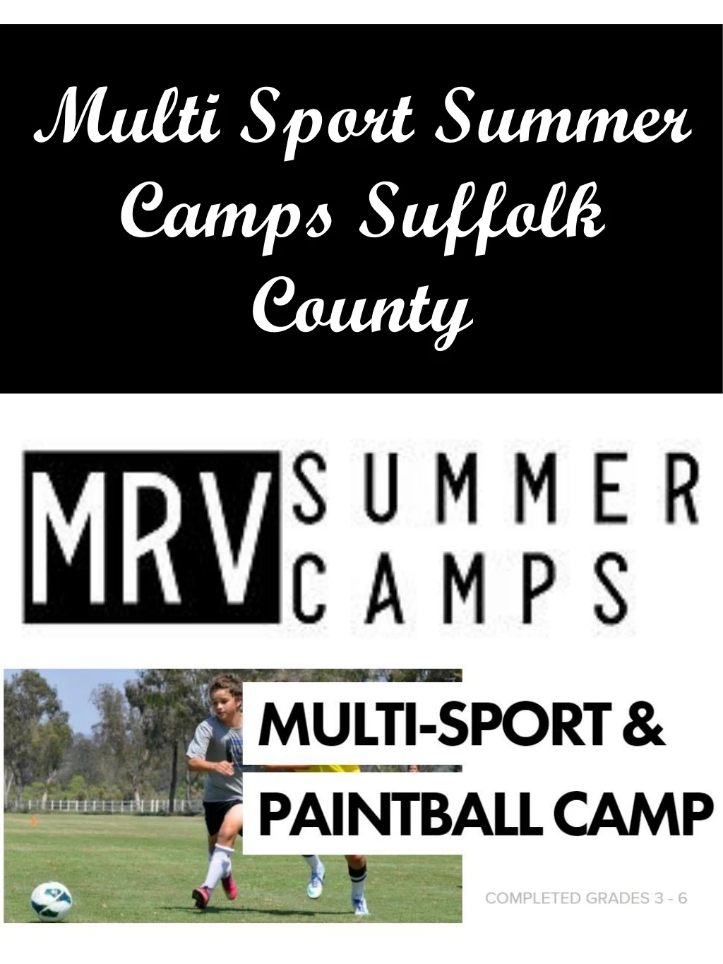 PPT Multi Sport Summer Camps Suffolk County PowerPoint Presentation