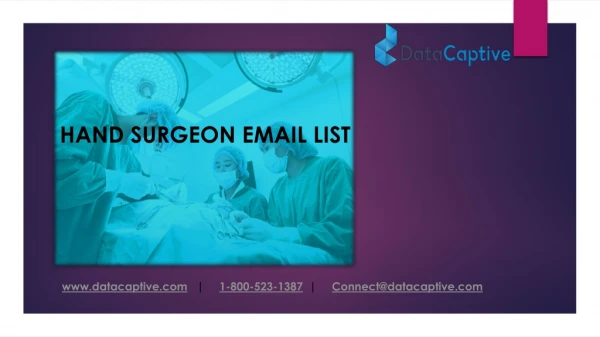 Hand surgeon Email List | Hand Surgeon Mailing Database