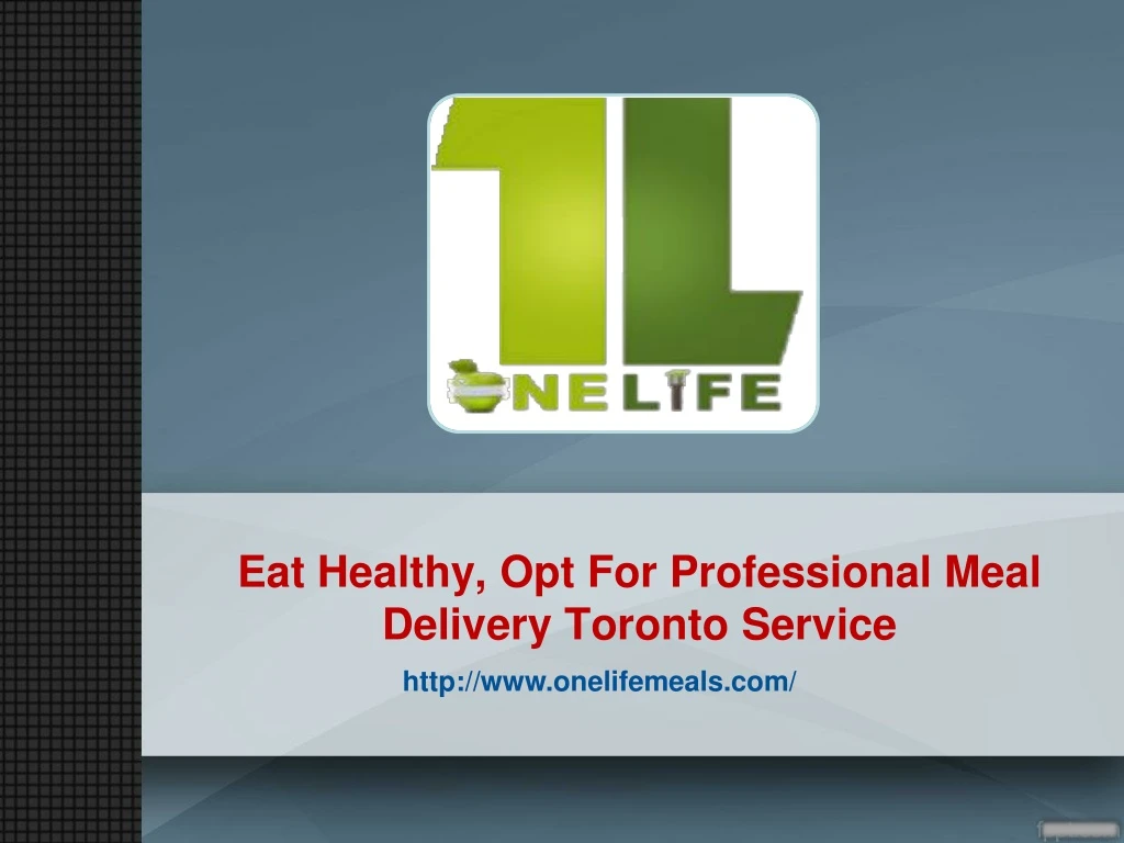 eat healthy opt for professional meal delivery toronto service