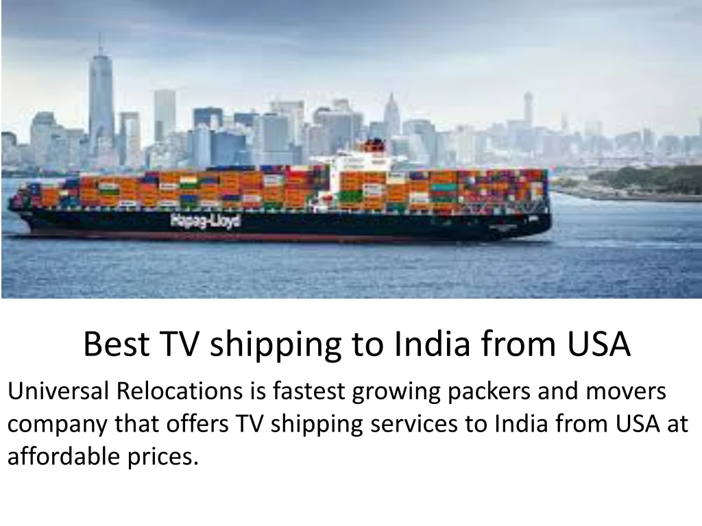 best tv shipping to india from usa