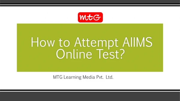 How to attempt aiims online test - PCMB TODAY