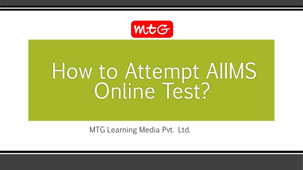 how to attempt aiims online test