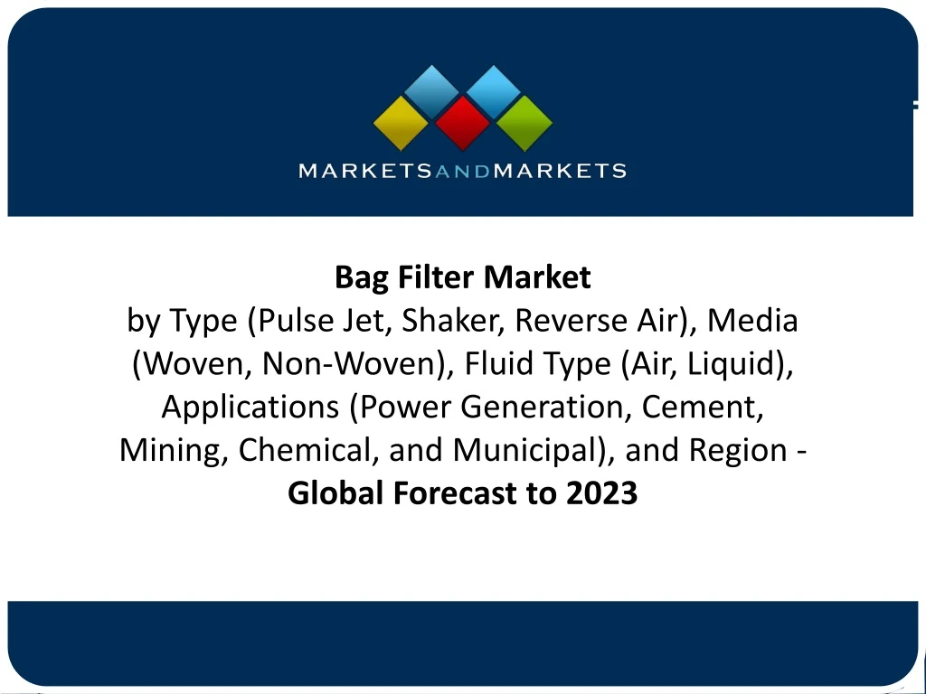 bag filter market by type pulse jet shaker
