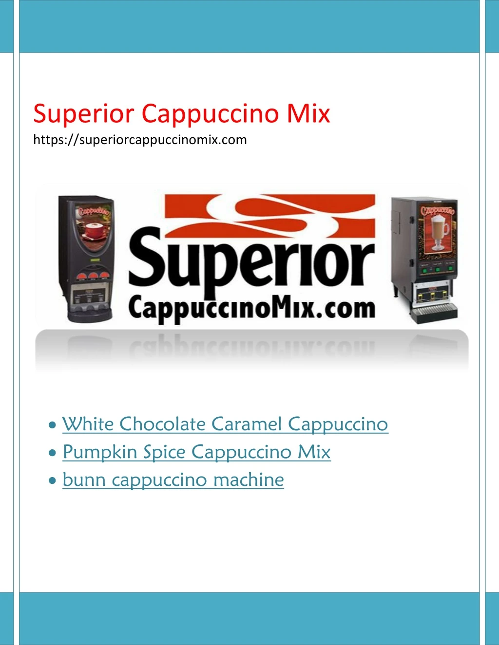 superior cappuccino mix https