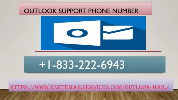 Outlook Support Phone Number  1-833-222-6943 To Repair Freezing Error In Outlook With The Help of Outlook Technicians