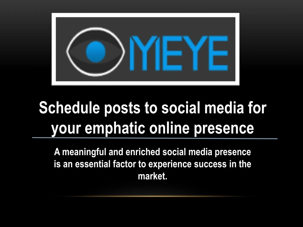 schedule posts to social media for your emphatic