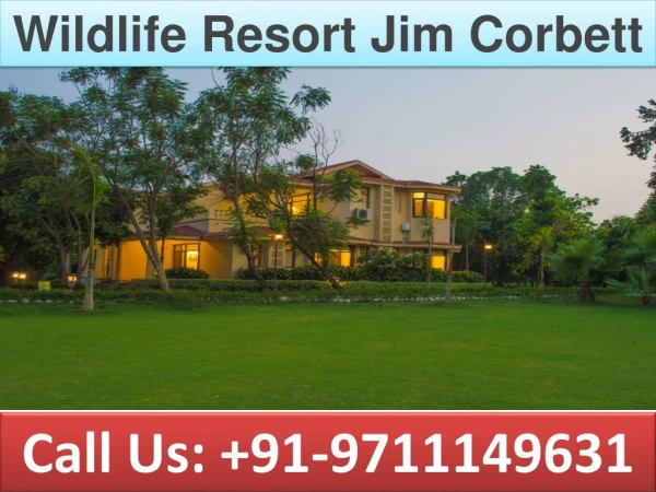 wildlife resort jim corbett