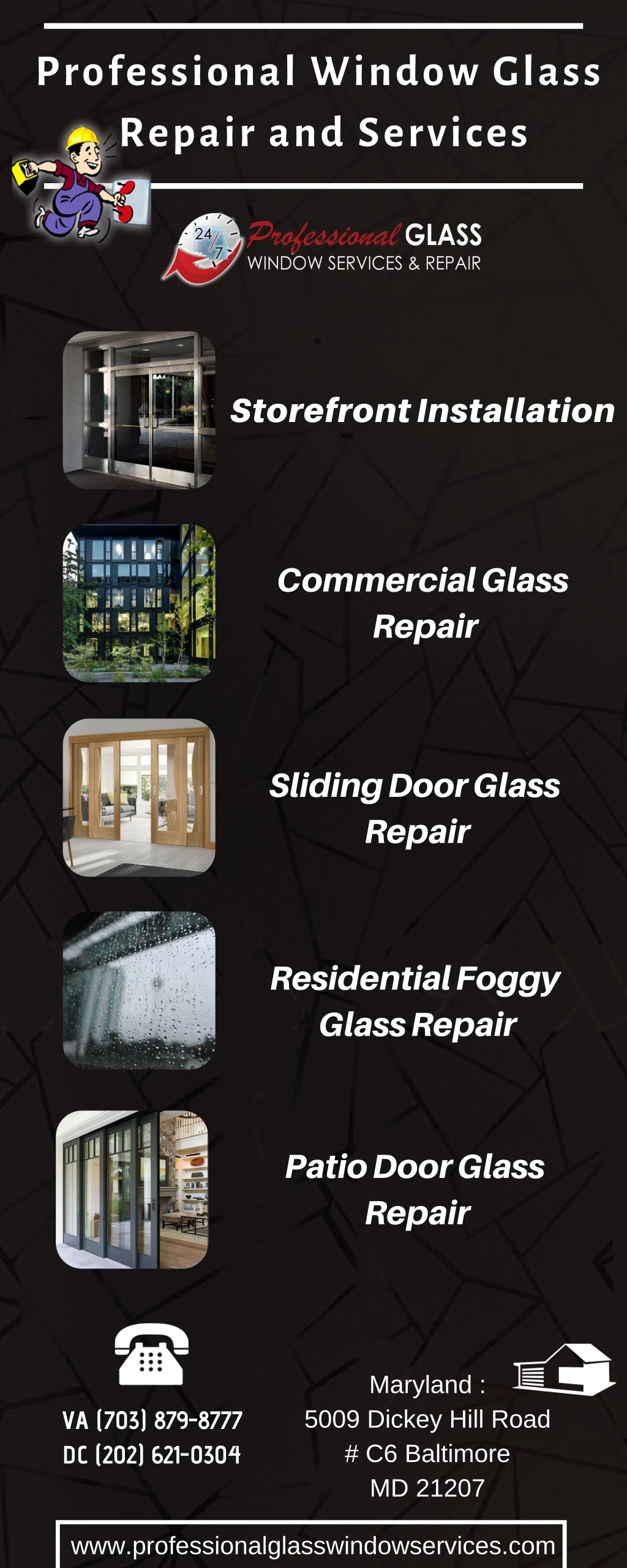 professional window glass repair and services