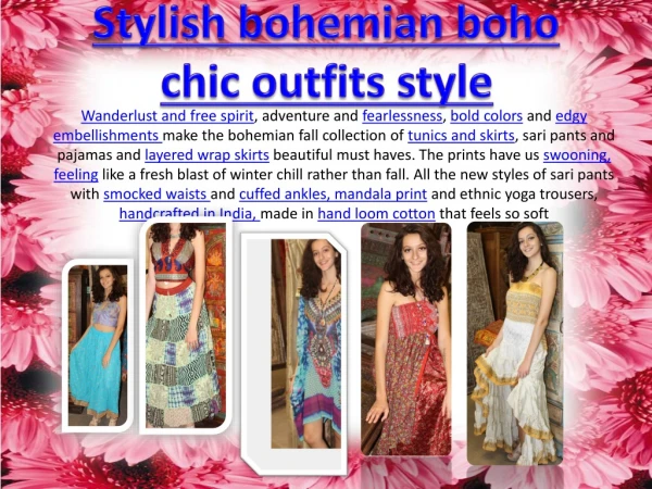 bohemian boho chic outfits style