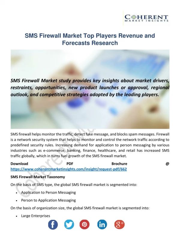 SMS Firewall Market: Adoption of Innovative Offerings to Boost Returns on Investment