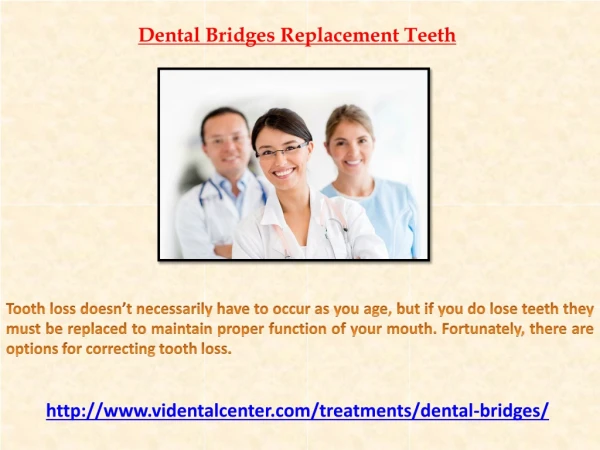 Dental Bridges Replacement Teeth