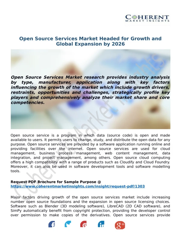 Open Source Services Market Headed for Growth and Global Expansion by 2026