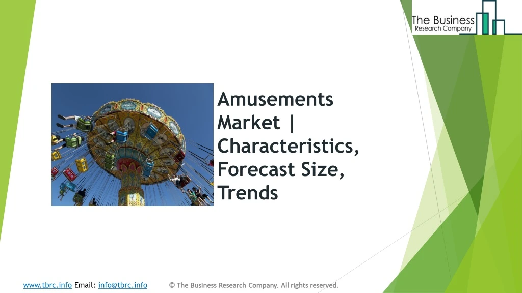 amusements market characteristics forecast size