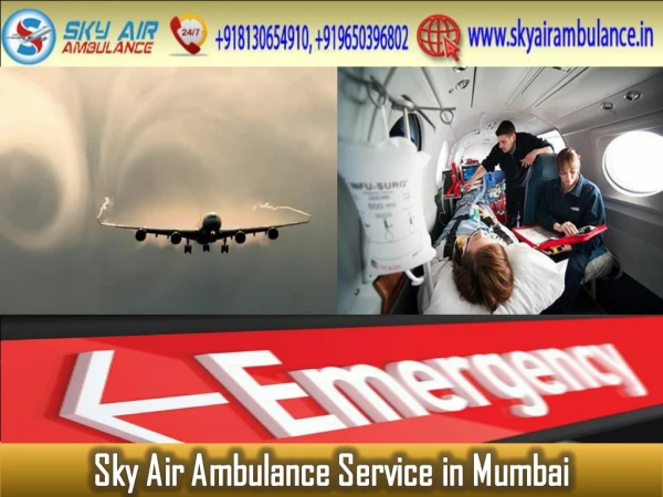 Pick Sky Air Ambulance in Mumbai with Modern Medical Help