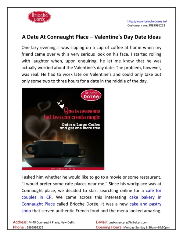 A Date At Connaught Place - Valentine's Day Date Ideas