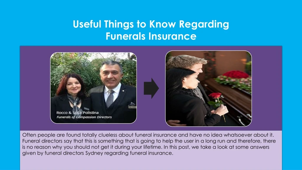 useful things to know regarding funerals insurance