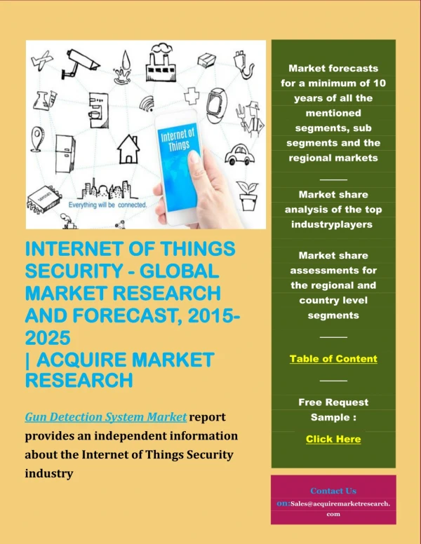 Internet of things security global market research and forecast, 2015-2025
