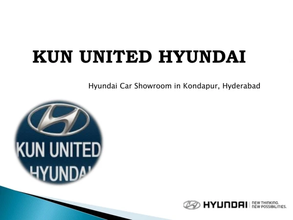 Hyundai Car - Dealers, Showrooms, Hyderabad | KUN UNITED HYUNDAI