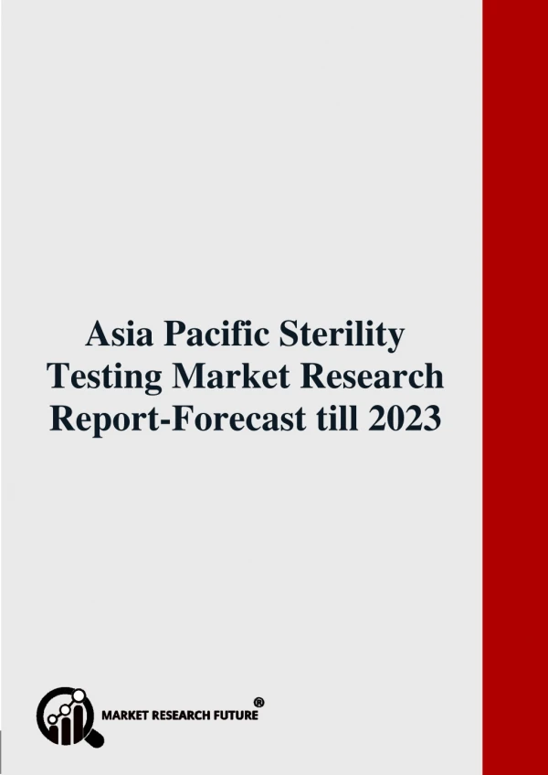 Asia Pacific Sterility Testing Market Research Report-Forecast till 2023
