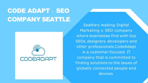 Best Seo Services in Seattle - Code Adapt