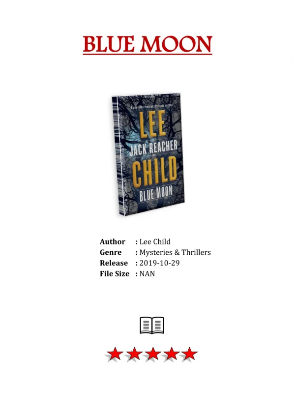 [Best Download] Blue Moon By Lee Child PDF Read Online