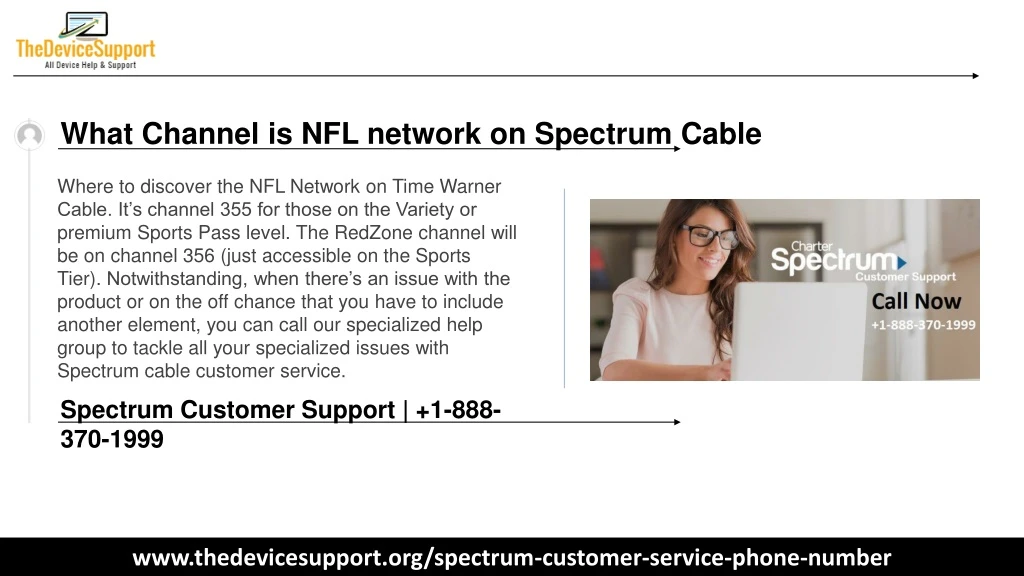 what channel is nfl network on spectrum cable