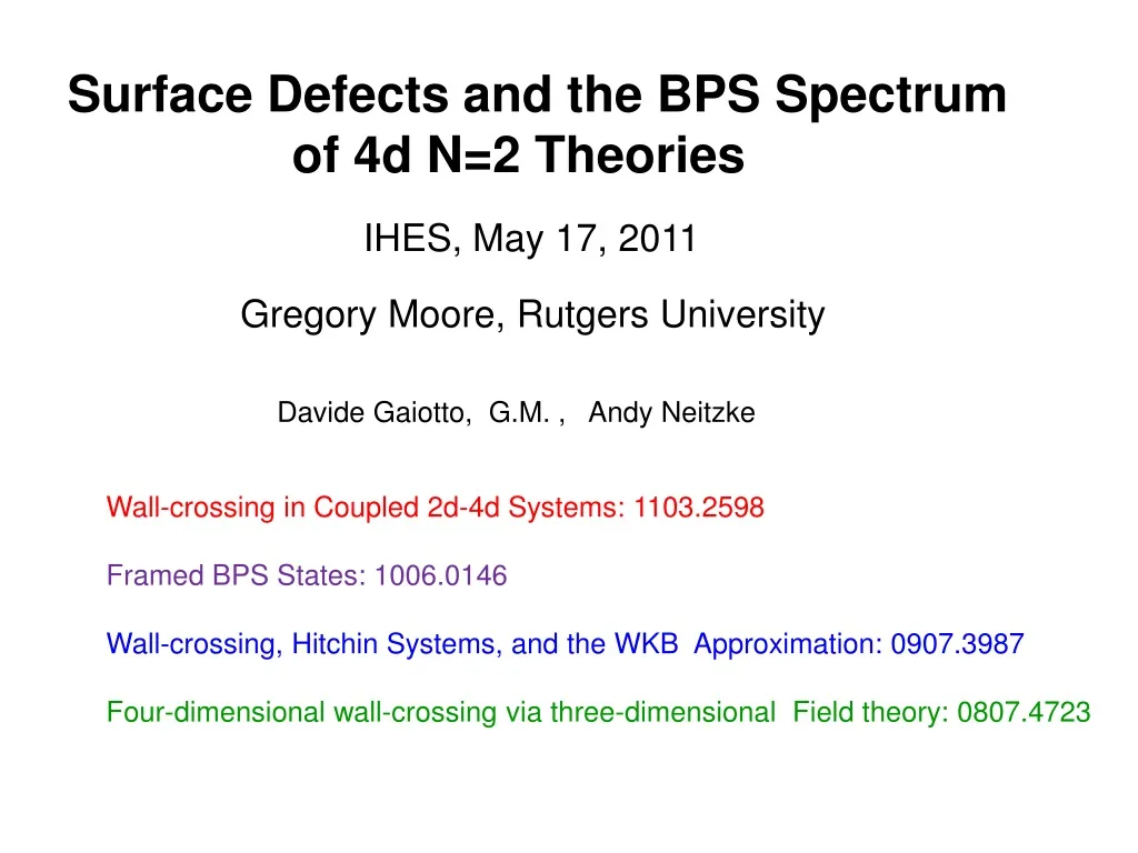 surface defects and the bps spectrum