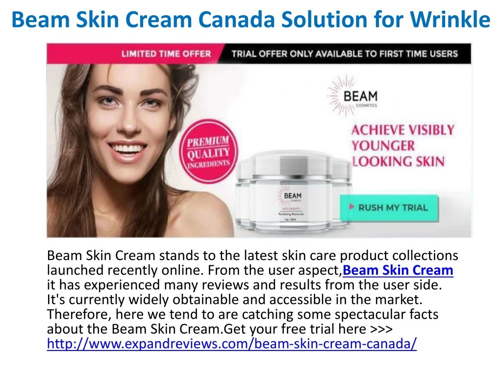 beam skin cream canada solution for wrinkle