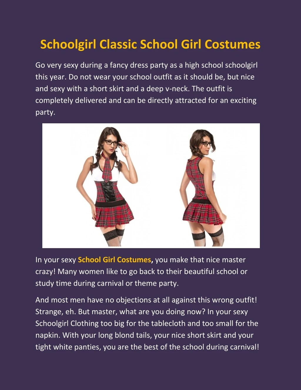 schoolgirl classic school girl costumes