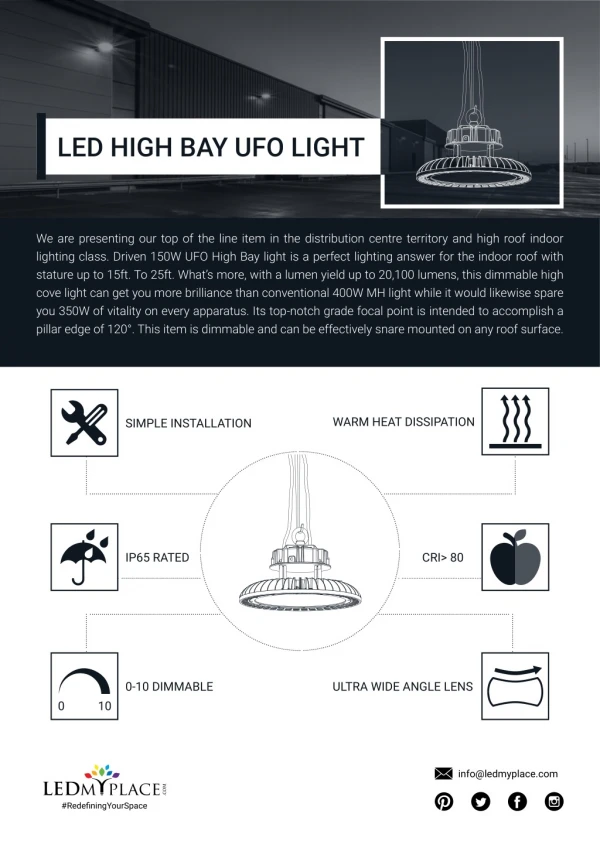 Commercial LED Lighting Solutions: 150W UFO LED Lights