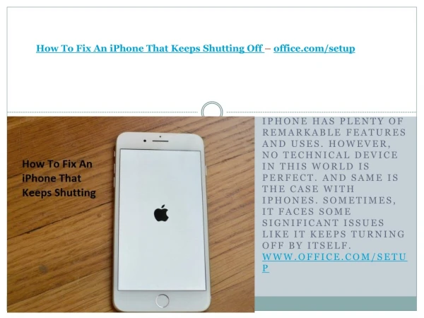 How To Fix An iPhone That Keeps Shutting Off