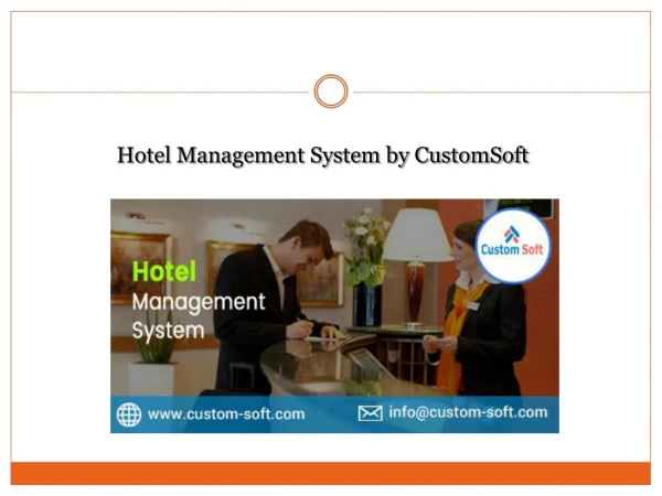Best Hotel Management System by CustomSoft