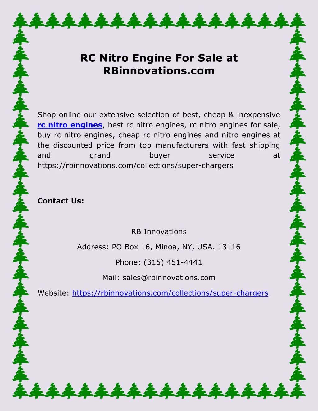 rc nitro engine for sale at rbinnovations com