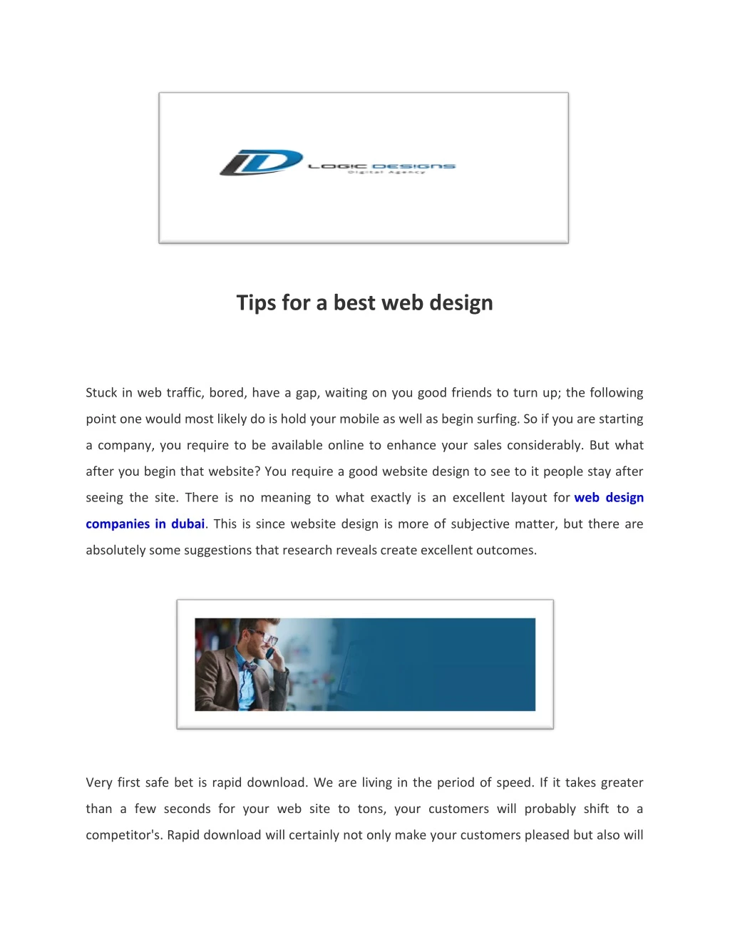 tips for a best web design