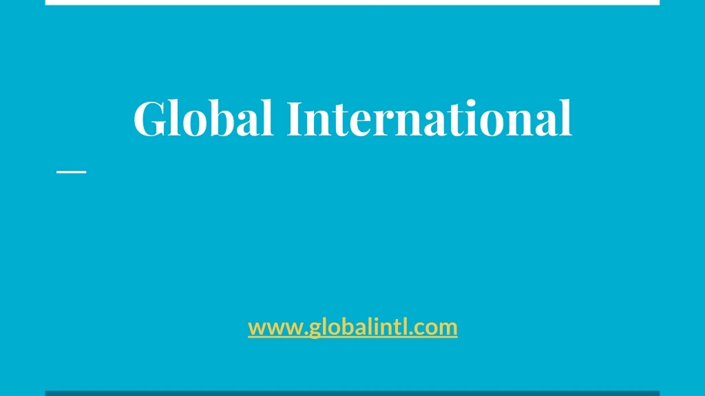 global international