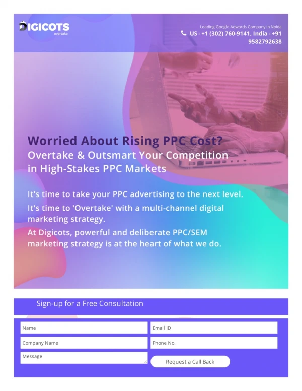 PPC Company in Noida | Pay Per Click Advertising Agency Delhi NCR - Digicots